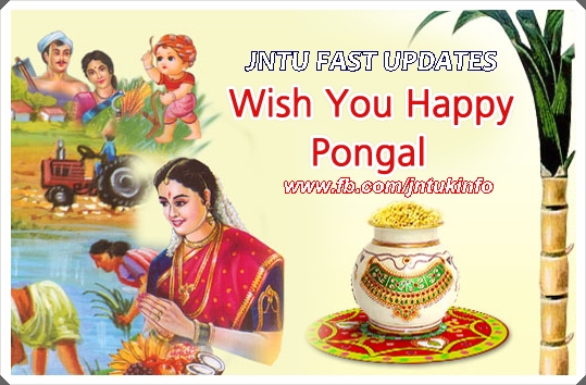 JNTUA, JNTUH, JNTUK Pongal Holidays Details 2015