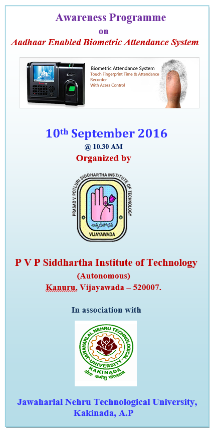 Awareness Programme on Aadhaar Enabled Biometric Attendance System