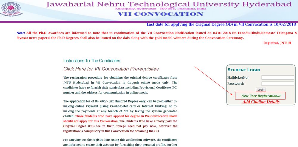 jntuh-New-User-Registration-for-OD-vii-convocation