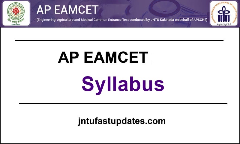 AP EAMCET 2020 Syllabus