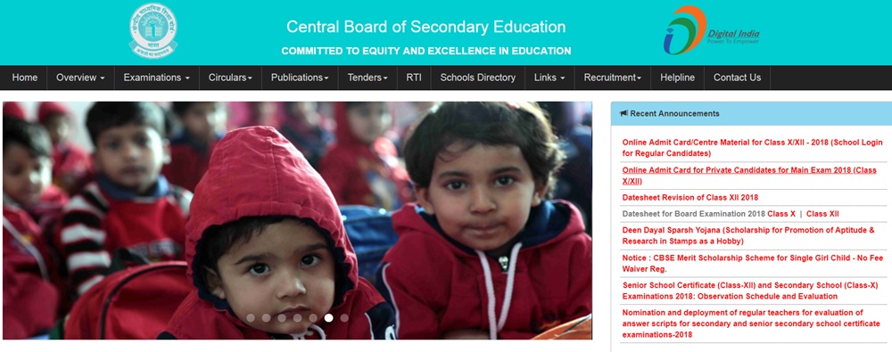 CBSE 10th & 12th Admit Cards 2018 Download