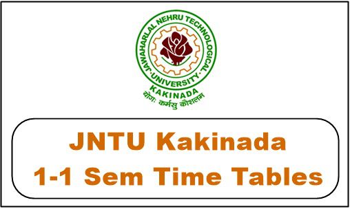 jntuk 1-1 time table 2026