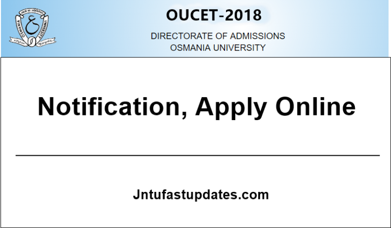 OUCET 2019 Application Form, Notification, Exam Dates – Apply Online @ oucet.ouadmissions.com