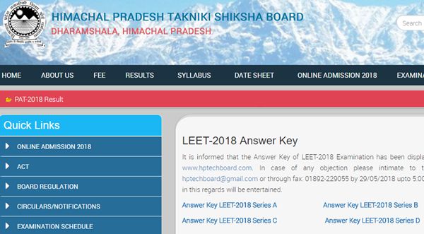 HP-LEET-Answer Key-2018