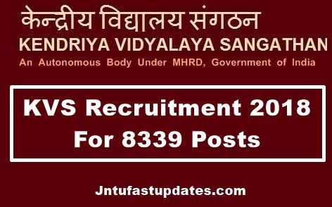 KVS Recruitment 2018