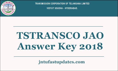 TSTRANSCO JAO Answer Key 2018