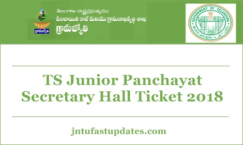 TS Panchayat Secretary Hall Ticket 2018 Released – Junior Panchayat Secretary Admit Card, Exam Date @ tspri.cgg.gov.in