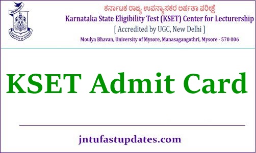 KSET Hall Ticket 2021