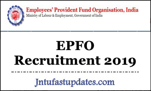EPFO Recruitment 2019