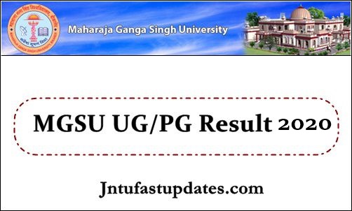 MGSU Result 2020