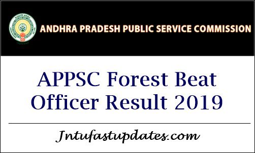 APPSC Forest Beat Officer Result 2019