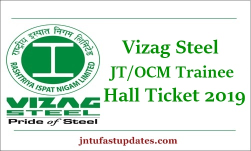 Vizag Steel Junior Trainee Admit Card 2019
