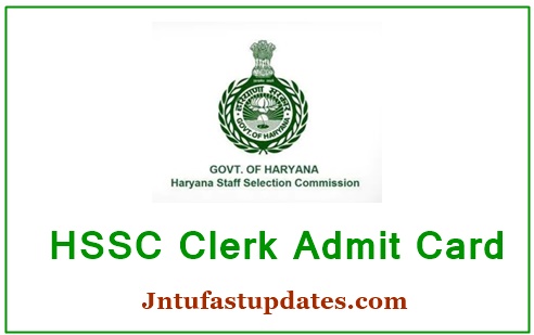 HSSC Clerk Admit Card 2019 Download
