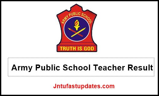 Army Public School Teacher Result 2019