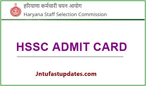 HSSC Staff Nurse Admit Card 2020