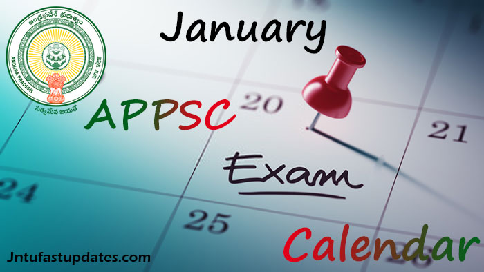 APPSC Exam Calendar