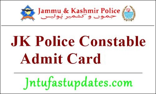 JK Police Constable Admit car