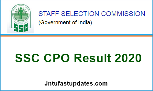 SSC CPO Tier 1 Result 2020