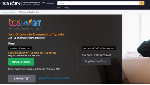 TCS Off Campus Drive 2021