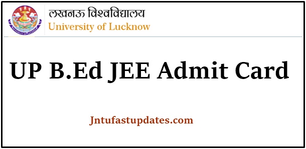 UP B.Ed JEE Admit Card 2021