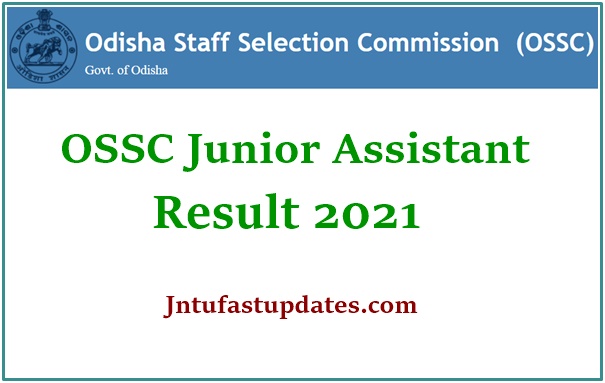 OSSC Junior Assistant Prelims Result 2021 (OUT) – Odisha JA Merit List, Cutoff Marks