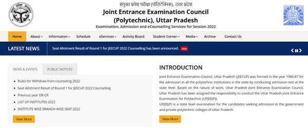 jeecup seat allotment