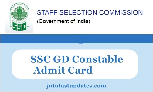 SSC GD Constable Admit Card