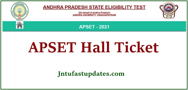APSET Hall Ticket 2021