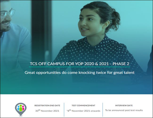 TCS Off Campus Hiring 2021-2020