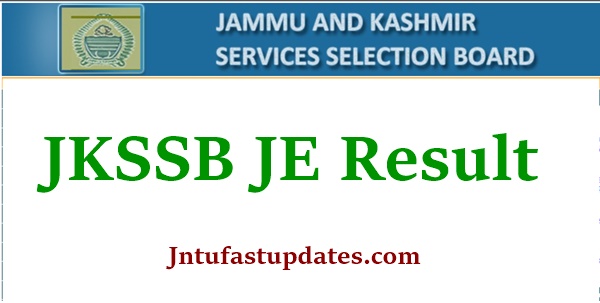 JKSSB JE Result 2021