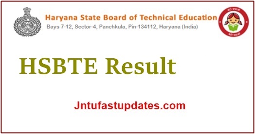 HSBTE Result 2025 January (OUT), 1st 2nd 3rd 4th 5th 6th Sem Haryana Diploma Polytechnic Marksheet