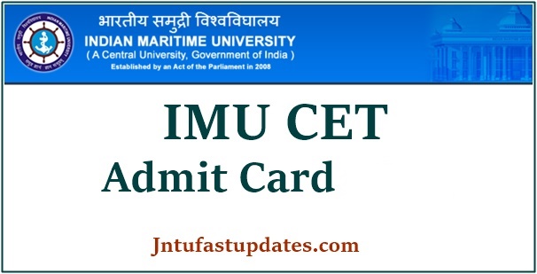 imu cet admit card